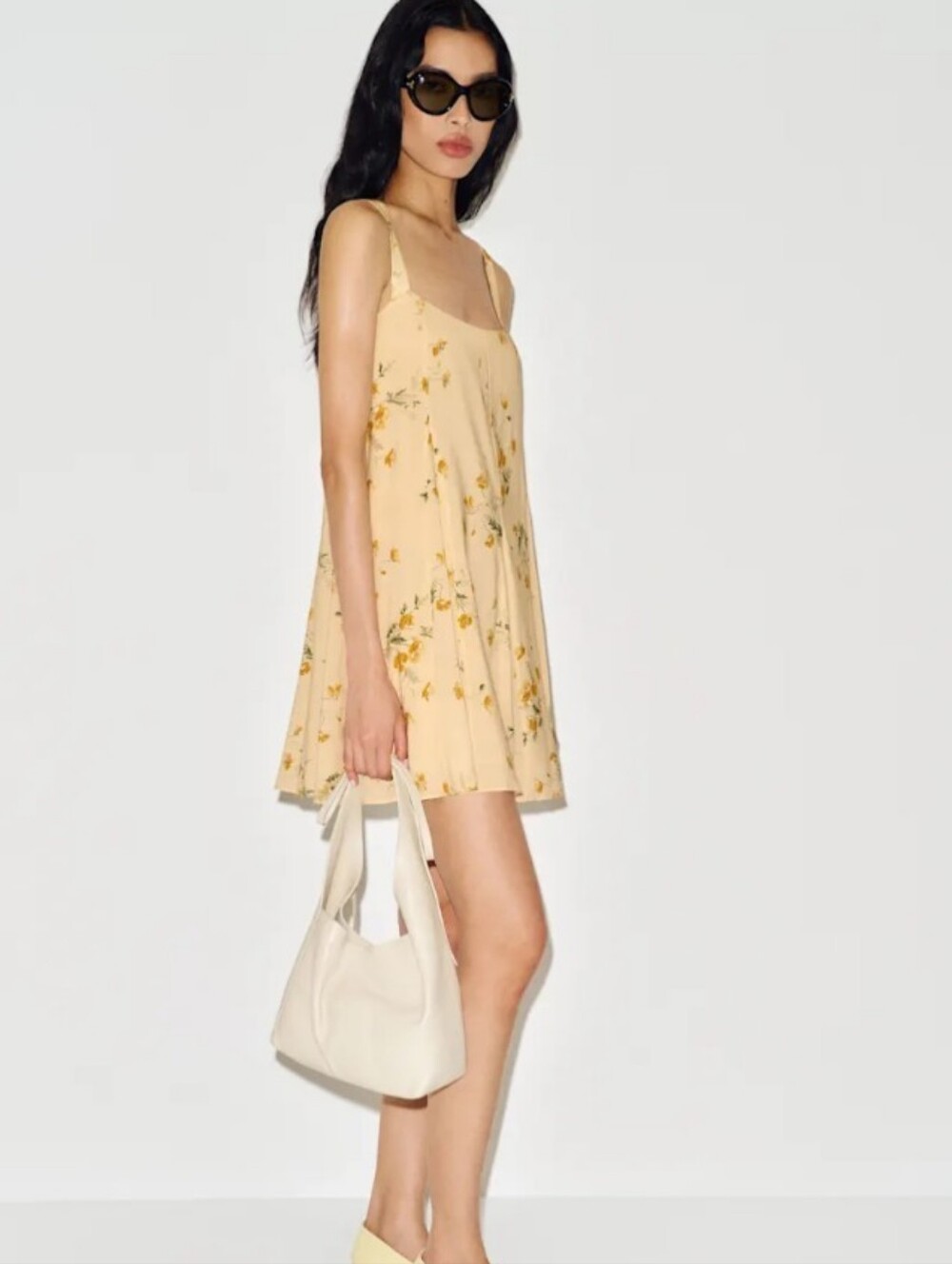 Reformation Anjou Dress Yellow - Size L